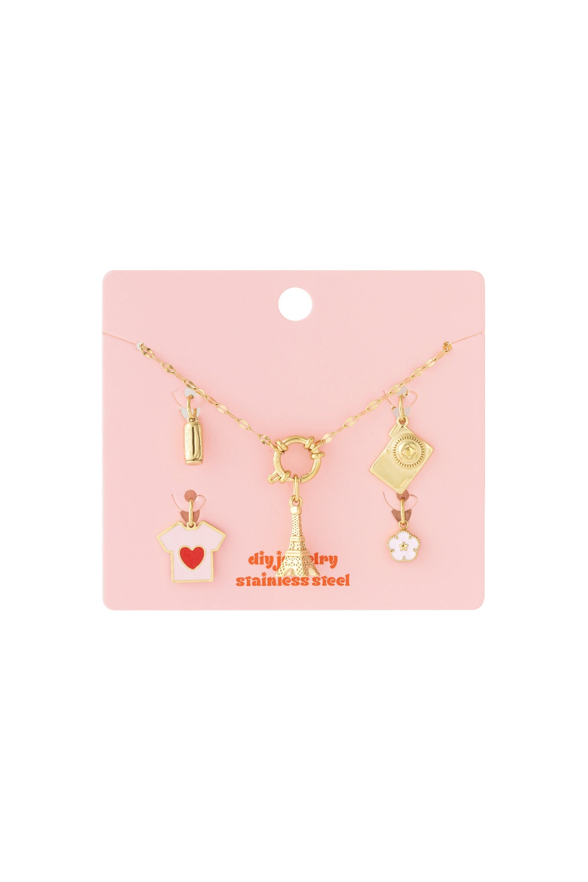 Eiffel Tower DIY necklace