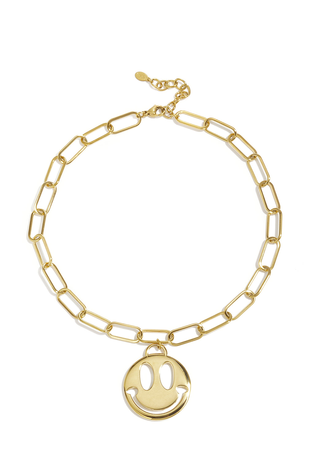 Stainless Steel Pendant necklaces Smiling Face Casual Daily Simple Series Women's jewelry
