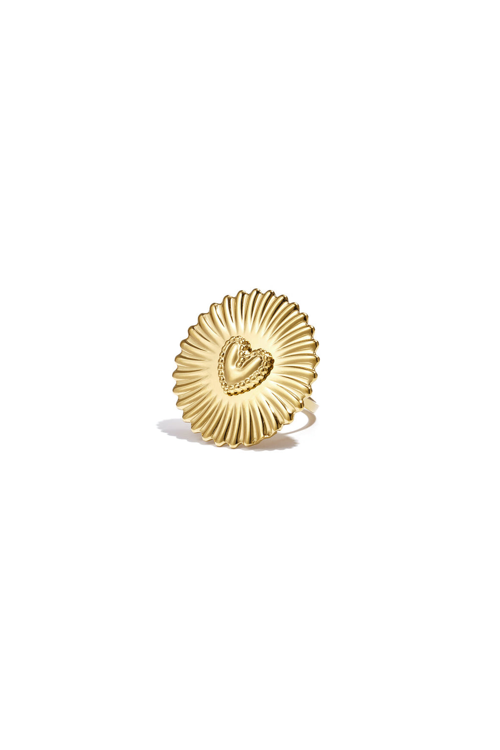 Elegant Gold-Toned Adjustable Statement Ring