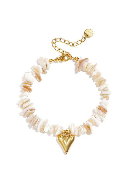 Charming Heart Beaded Bracelet for Women
