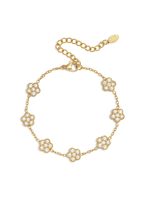 Elegant Flower Charm Bracelet for Everyday Wear
