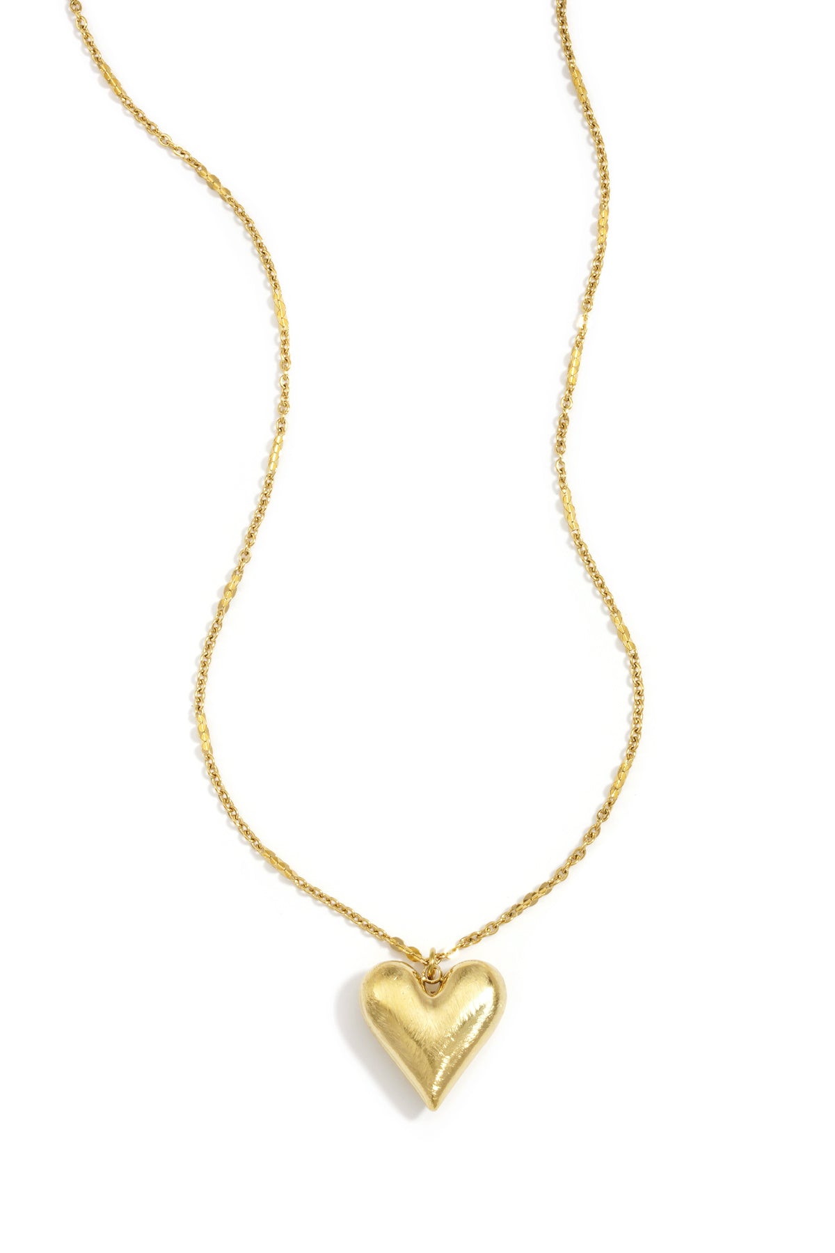 Heart Pendant Necklace – Silver-Tone Steel