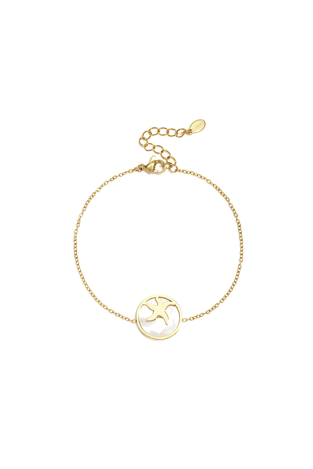 Bracelet with starfish in circle