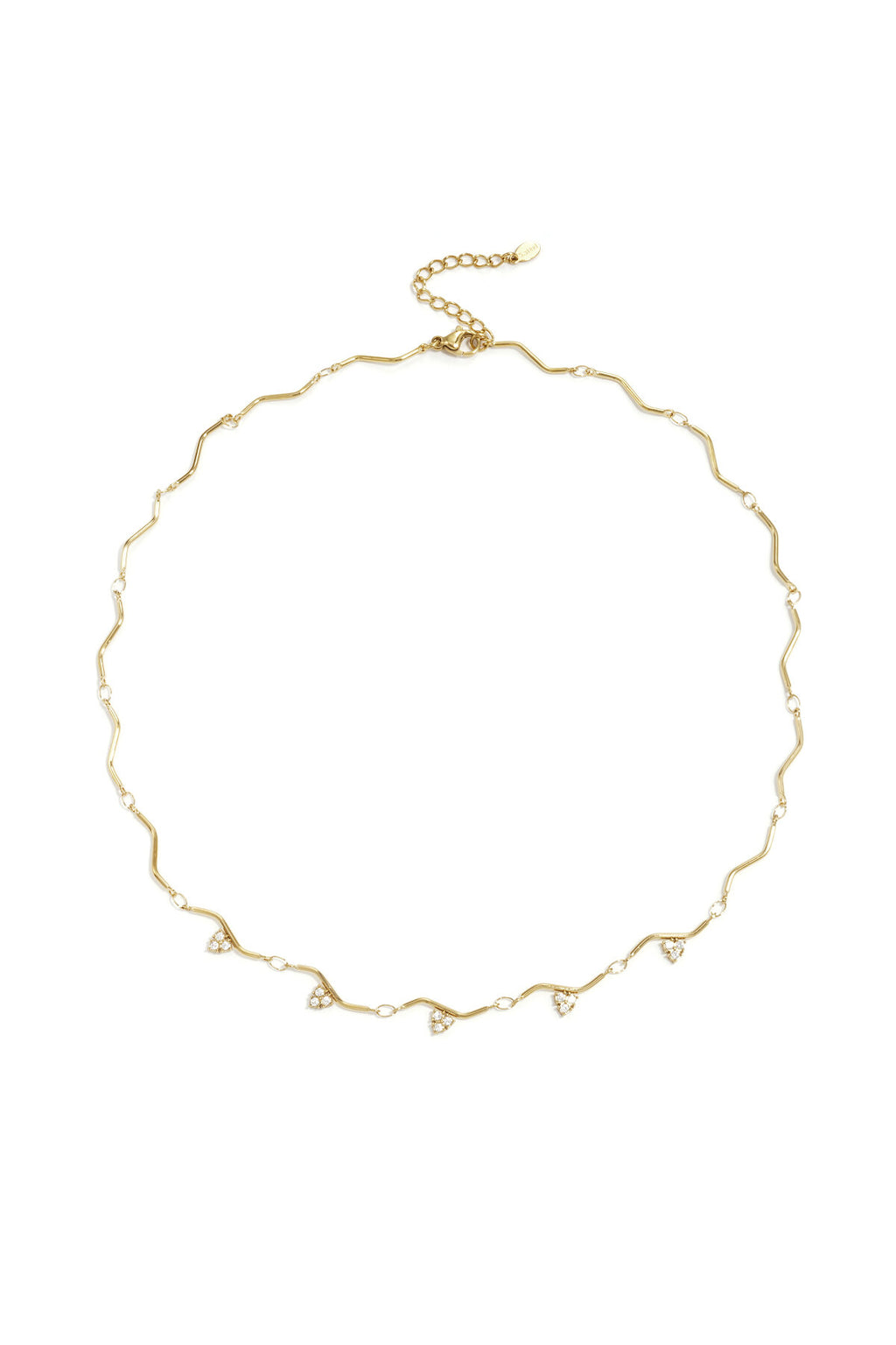 Elegant Stainless Steel Rhinestone Necklace