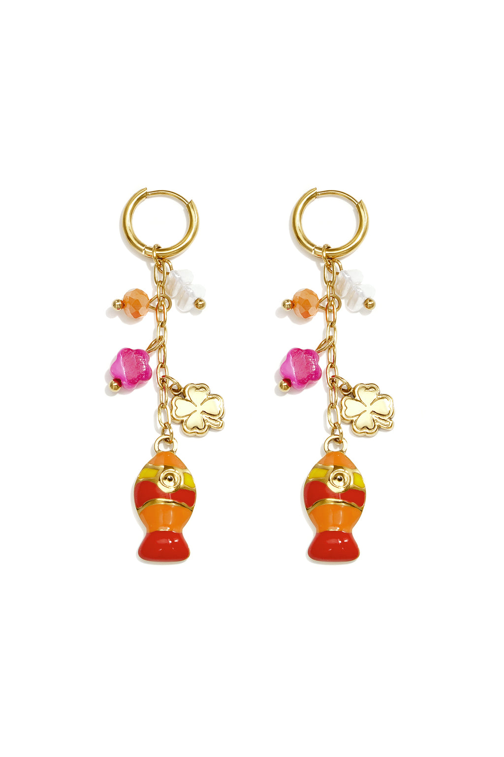 Stainless Steel Dangle Earrings Fish Vacation Daily Romantic Series Women's jewelry