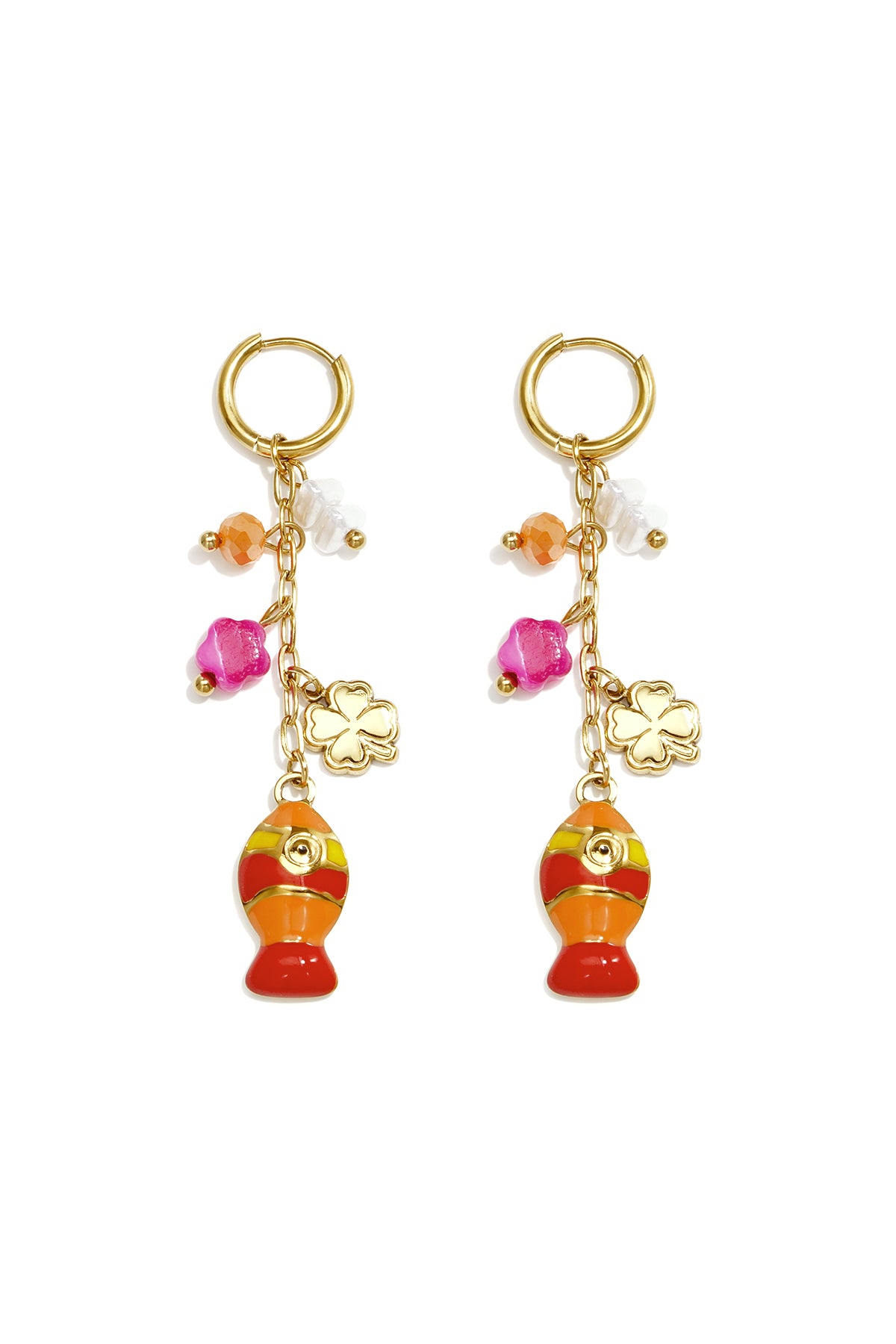 Stainless Steel Dangle Earrings Fish Vacation Daily Romantic Series Women's jewelry